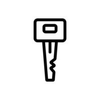 The key car icon is the vector. Isolated contour symbol illustration vector