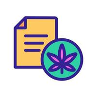 Drug test icon vector. Isolated contour symbol illustration vector