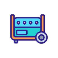 digital generators icon vector outline illustration