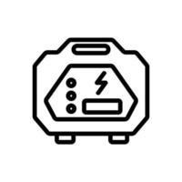 digital generators with high quality electricity icon vector outline illustration