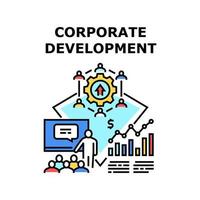 Ilustración de concepto de vector de desarrollo corporativo