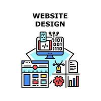 Website Design Vector Concept Color Illustration