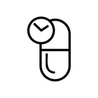 medicine icon vector. Isolated contour symbol illustration vector