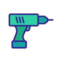 type of cordless drill icon vector outline illustration