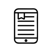 app for reading icon vector outline illustration