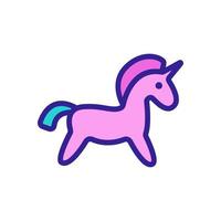 horse toy icon vector outline illustration