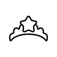 crown toy icon vector outline illustration