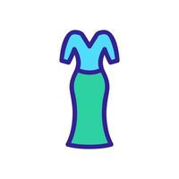vector de icono de vestido de verano. ilustración de símbolo de contorno aislado