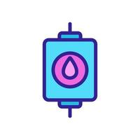 blood container icon vector outline illustration