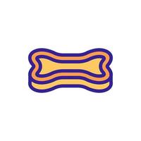 game bone for dog icon vector outline illustration