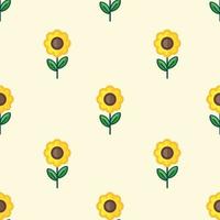sun flower seamless pattern perfect for background, textile and website