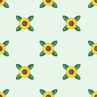 sun flower seamless pattern perfect for background, textile and website vector