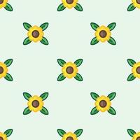 sun flower seamless pattern perfect for background, textile and website vector