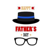 Happy Father's Day design on white background vector