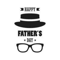 Happy Father's Day design on white background vector