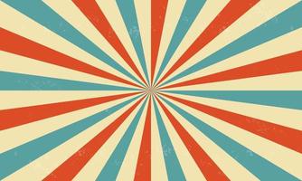 Retro circus background with rays or stripes in the center. Sunburst. vector