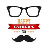 Happy Father's Day design on white background vector