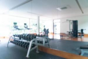 abstract blur fitness gym for background photo