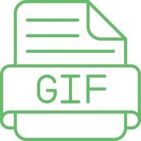 Gif Multicolor Line Icon