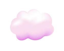 3D realistic set of clouds.  Vector illustration EPS10