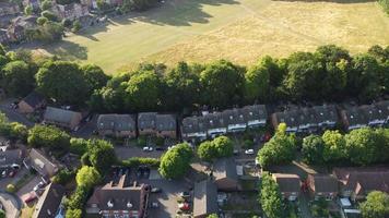 Beautiful Aerial footage of Local Free Access Park at Luton City of England UK video