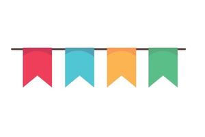 bunting decoration party vector