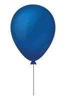 balloon blue color vector