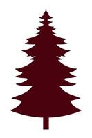 pine tree silhouette vector