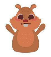 squirrel cute animal vector