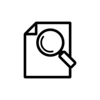 Search for a vector icon document. Isolated contour symbol illustration