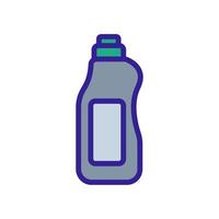 ilustración de contorno de vector de icono de botella de detergente