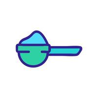 cleaning spoon icon vector outline illustration