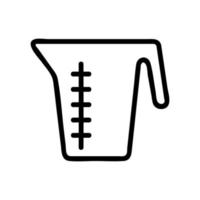 measuring Cup icon vector outline illustration