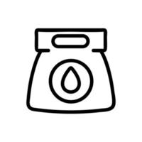 detergent powder icon vector outline illustration