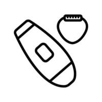 depilation gadget icon vector outline illustration