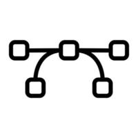the reference points of the icon vector. Isolated contour symbol illustration vector