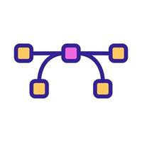 the reference points of the icon vector. Isolated contour symbol illustration vector