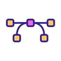 the reference points of the icon vector. Isolated contour symbol illustration vector