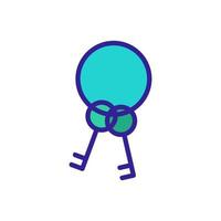 Icon vector access keys. Isolated contour symbol illustration