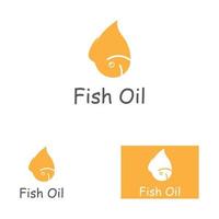 Fish logo template vector