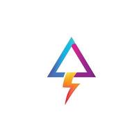 Thunderbolt logo and symbol vector