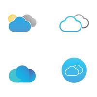 Cloud template vector