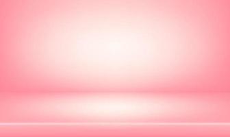 Empty pastel pink color studio table room background abstract, Product display with copy space for display of content design. 3D Vector illustration.