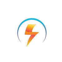 Thunderbolt logo and symbol vector