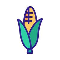 corn food icon vector. Isolated contour symbol illustration vector