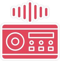 Audio System Icon Style vector