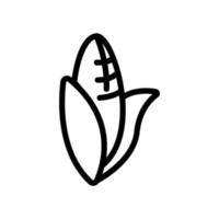 vector de icono de comida de maíz. ilustración de símbolo de contorno aislado