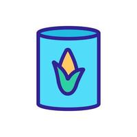 corn food icon vector. Isolated contour symbol illustration vector