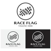 race flag icon logo vektor template vector