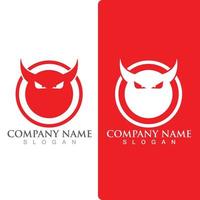 Devil horn logo Vector icon